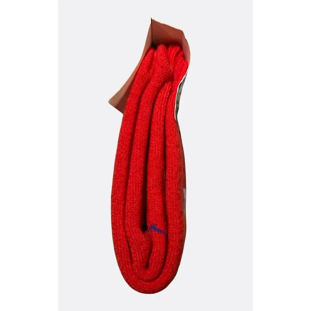 Sesame Street Kids Slipper Socks With Gripper Sole One Size Red Elmo Print